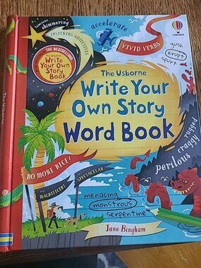 New Usborne Write Your Own Story Word Book Jane Bingham Hardcover Spiral Bound